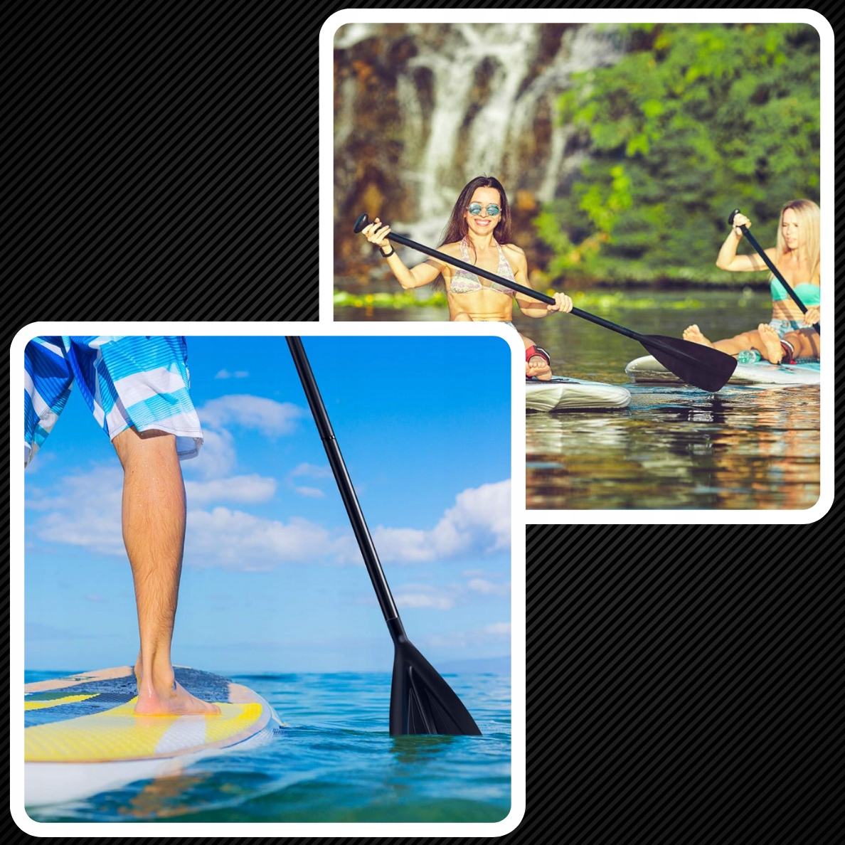 СКЛАДНЕ ВЕСЛО ДЛЯ КАЯКА ДЛЯ SUP ДОШКИ 2-в-1, РЕГУЛЬОВАНЕ, 4-ПРЕДМЕТНЕ, 229 СМ, тип весла