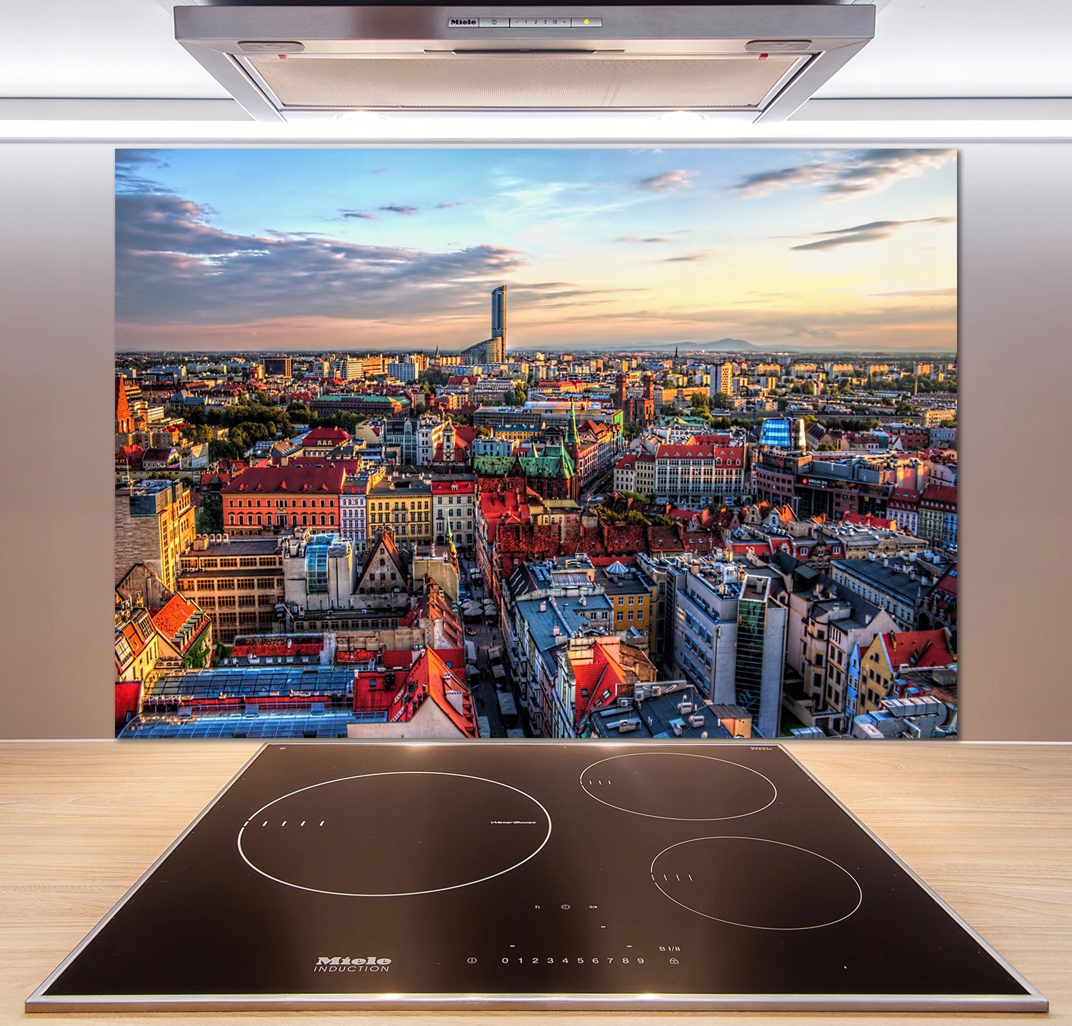 

Panel do kuchni Panorama Wrocławia 100x70 + Klej