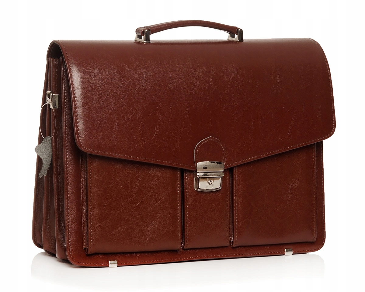 SKÓRZANA AKTÓWKA TECZKA NA DOKUMENTY SOLOME BRADFORD KARMELOWA