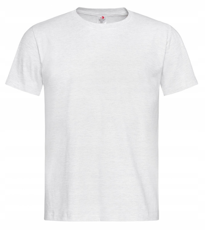 

Jasny Szary Gładki T-shirt Basic -stedman -XL