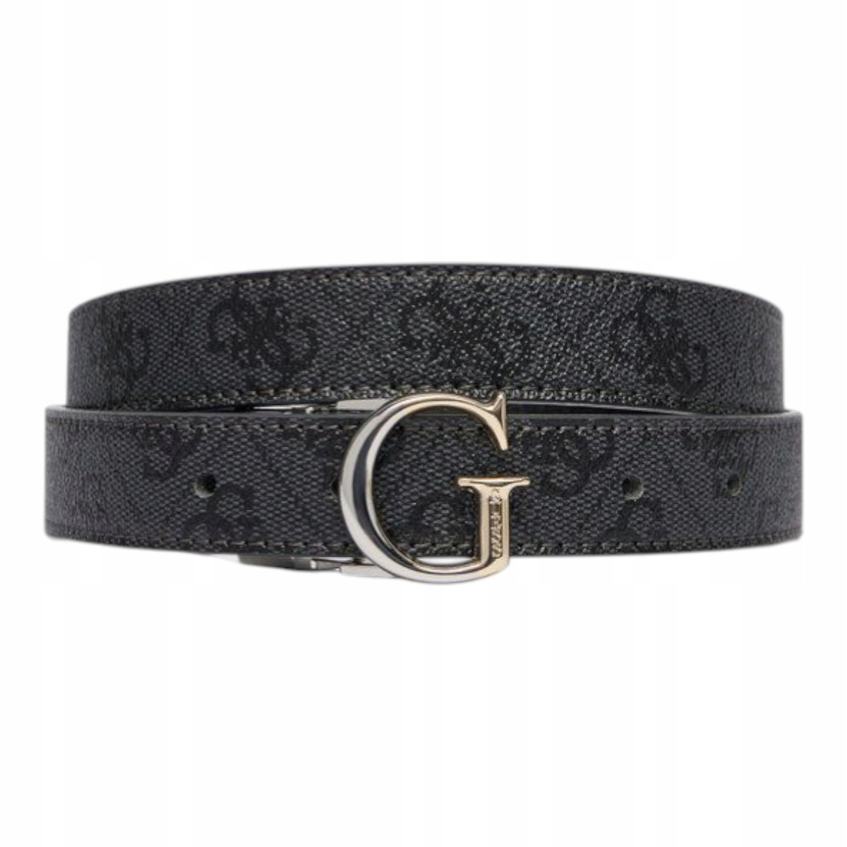 Guess Pasek Damski Adjustable & Rev Pant Czarno-szary r.M