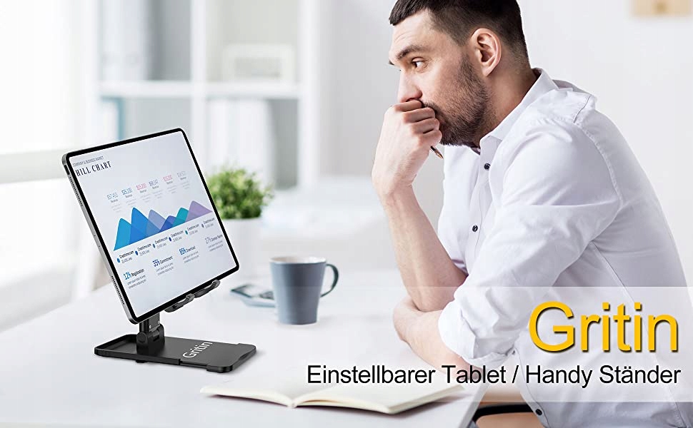 Gritin Regulowany Stojak Podstawka Na Telefon — miniatura 8