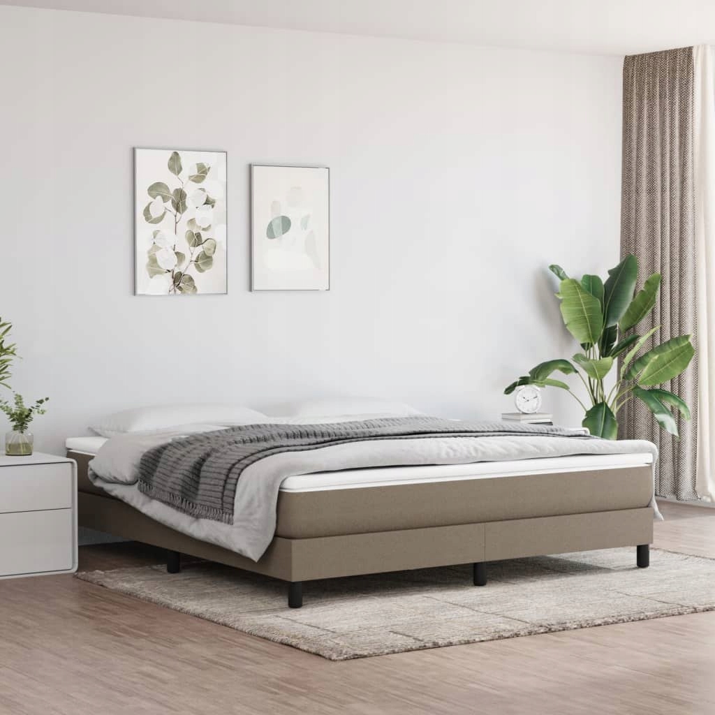 Taštičková matrace, barva taupe, 160 x 200 x 20 cm, látka