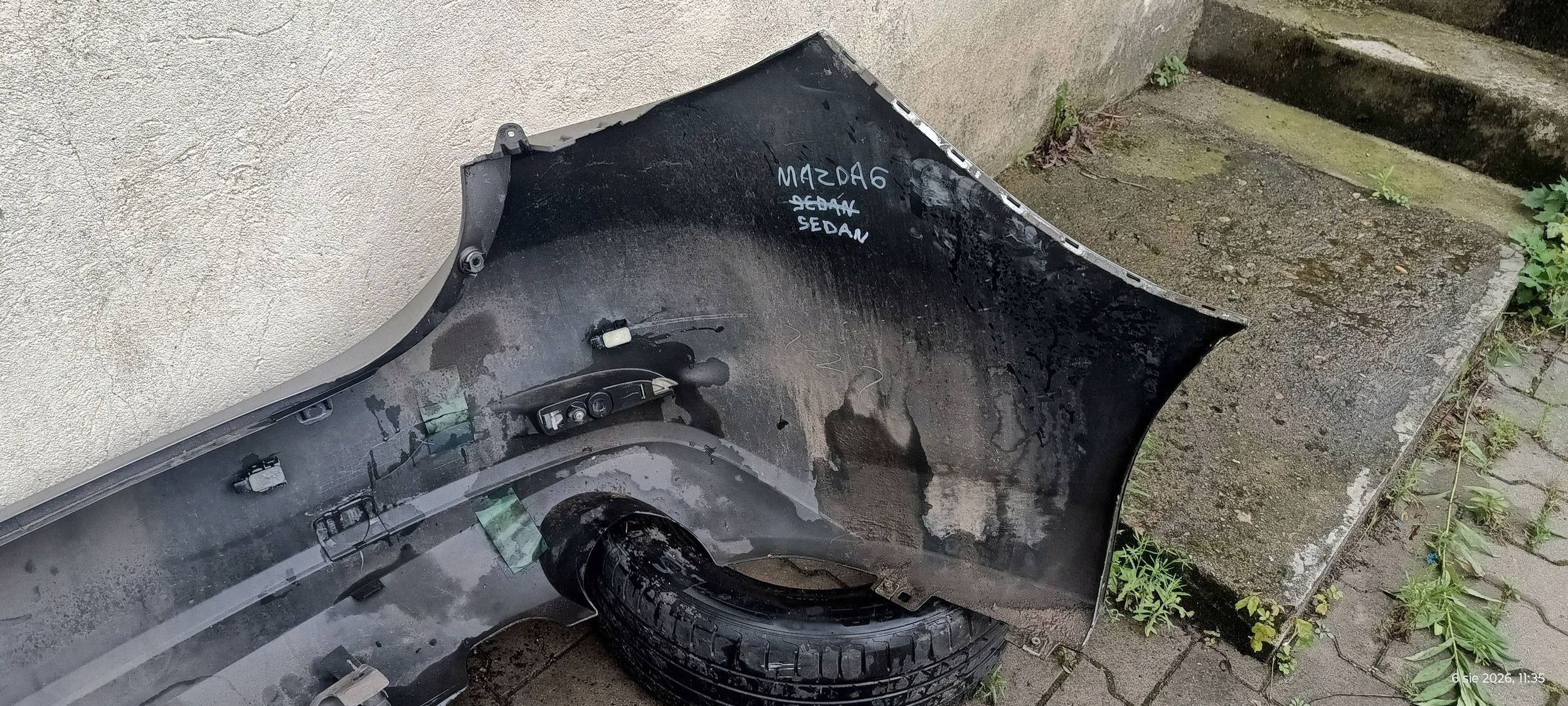 MAZDA 6 GJ sedan bumper rear part rear PDC 2013