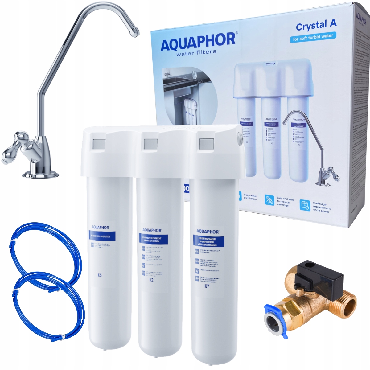 Filtr wody pitnej Aquaphor Kryształ A kran zestaw