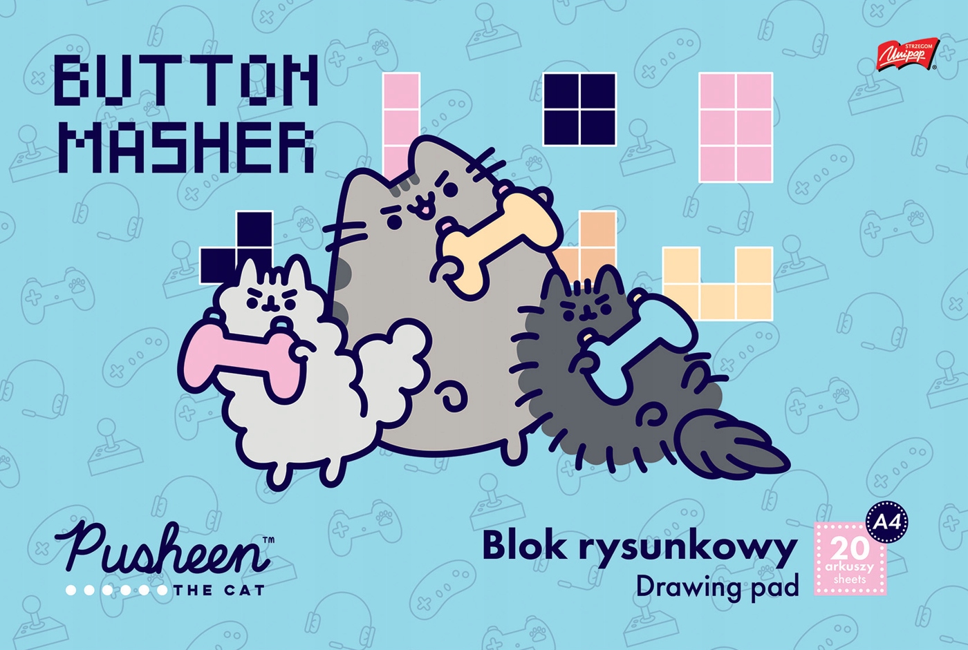

Blok Rysunkowy A4 Biały 20 Kartek Pusheen Kot