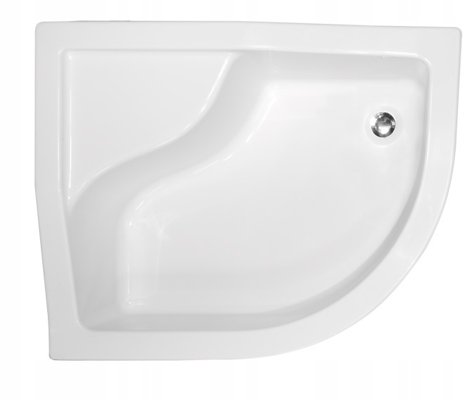 Brodzik 100/80 lewy Maxi Besco z siedziskiem 100x80 100