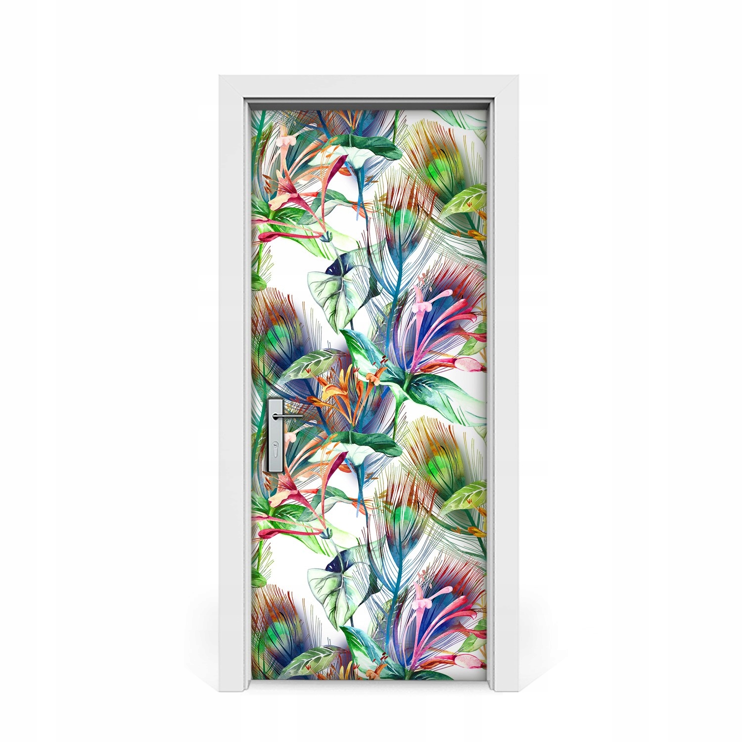 

Naklejka na drzwi Dżungla egzotyczny wzór 85x205