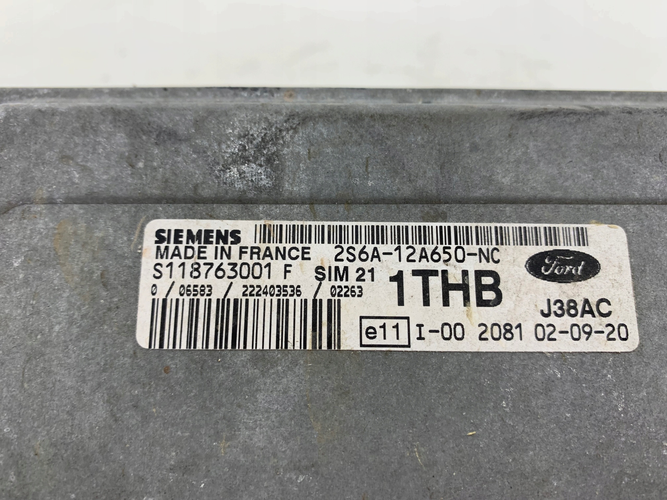 FORD FIESTA MK6 1.3 unité de commande électronique uce moteur 2S6A12A650NC
