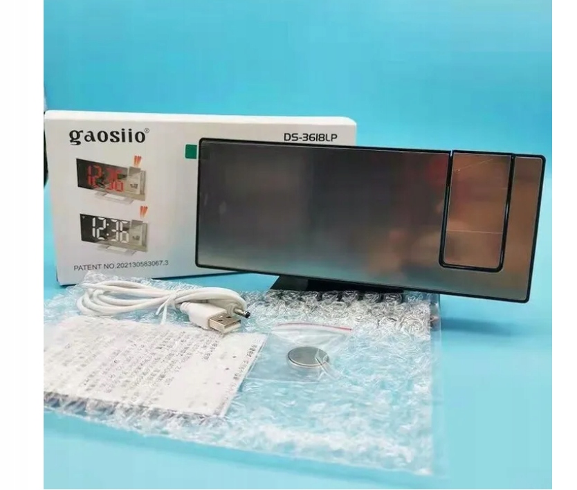 ZEGAR Z PROJEKTOREM FUNKCJA BUDZIK Marka bez marki