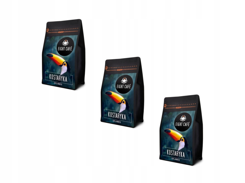 Kawa mielona Eight Cafe Kostaryka Arabica 3 x 0.5kg (Rzemieślnicza)