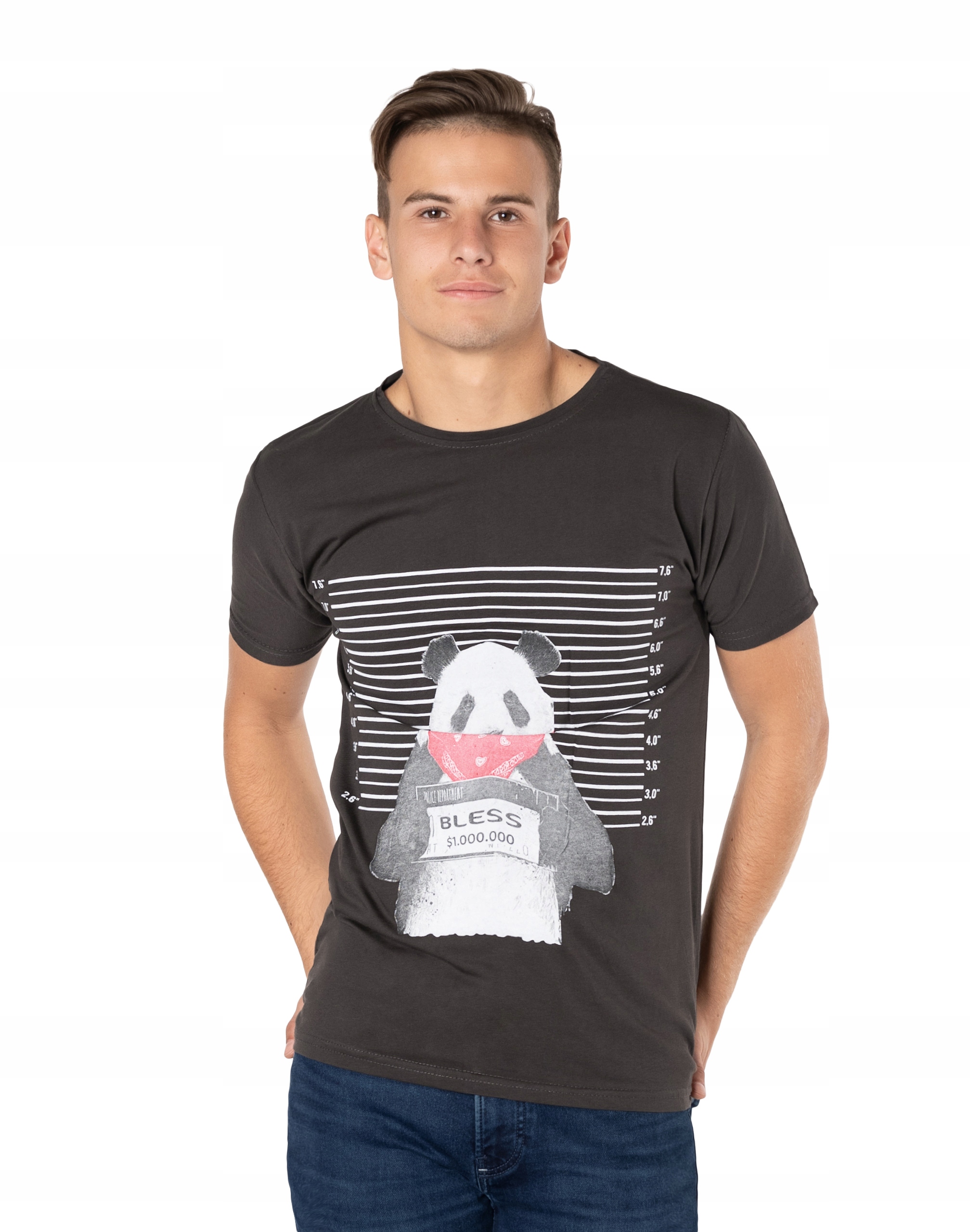 

Koszulka Podkoszulek T-shirt Męski Shirt KM29-9 M