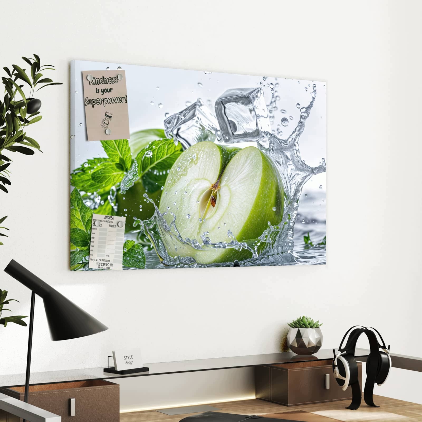 Magnetická tabule Stříkající Jablko Mieta 60 × 40 cm