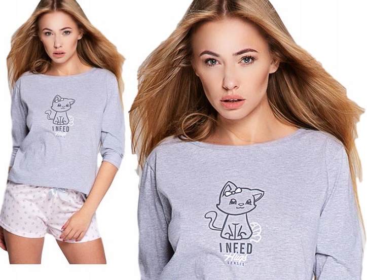 

Sensis Piżama Lievre Rękaw 3/4 + Spodenki / XL