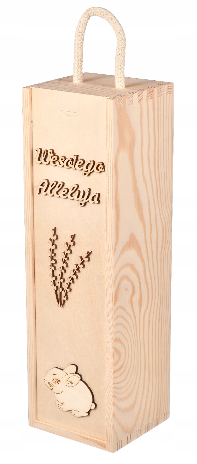 OPAKOWANIE PREZENTOWE NA WINO WIELKANOC