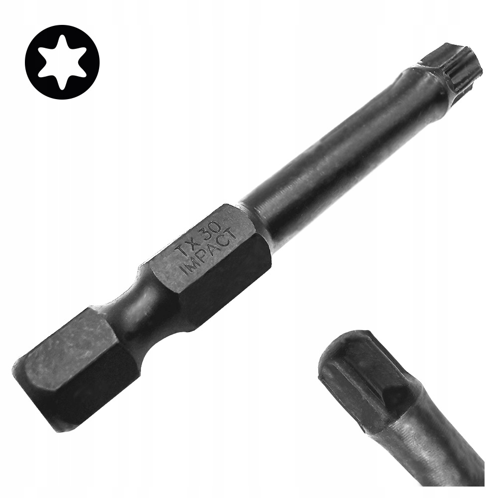 Bit Końcówka Udarowa TX30 50mm Gwiazdkowy Torx Torsion Impact Cobit 1szt