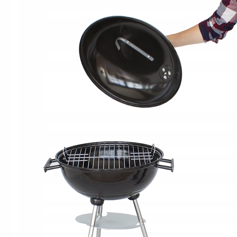 Grill okrągły z POKRYWĄ popielnikiem KÓŁKA GW0204 Kod producenta GW0204