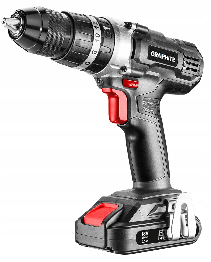 WIERTARKO-WKRĘTARKA AKUMULATOROWA UDAROWA + AKU 2AH + ŁADOWARKA GRAPHITE Kod producenta ZEST_149
