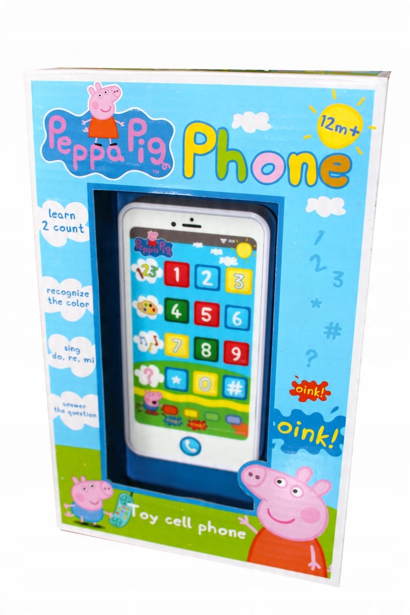 

telefon edukacyjny świnka Peppa smartfon j. polski