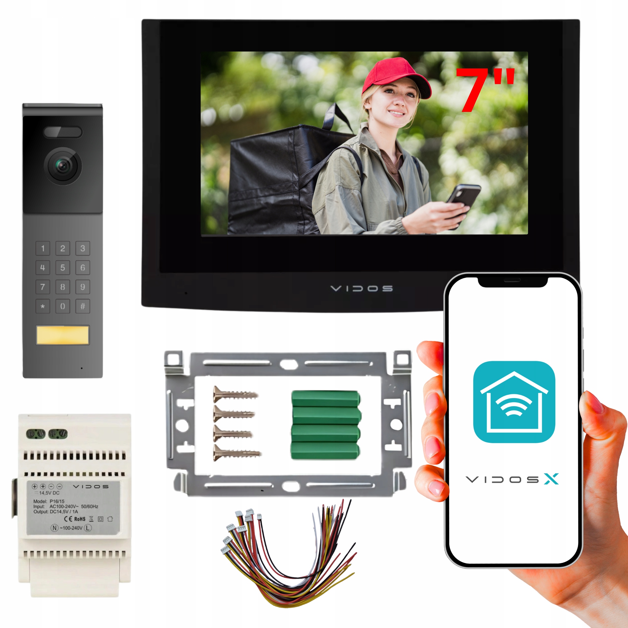 Zestaw wideodomofonowy Vidos M200B-X S202