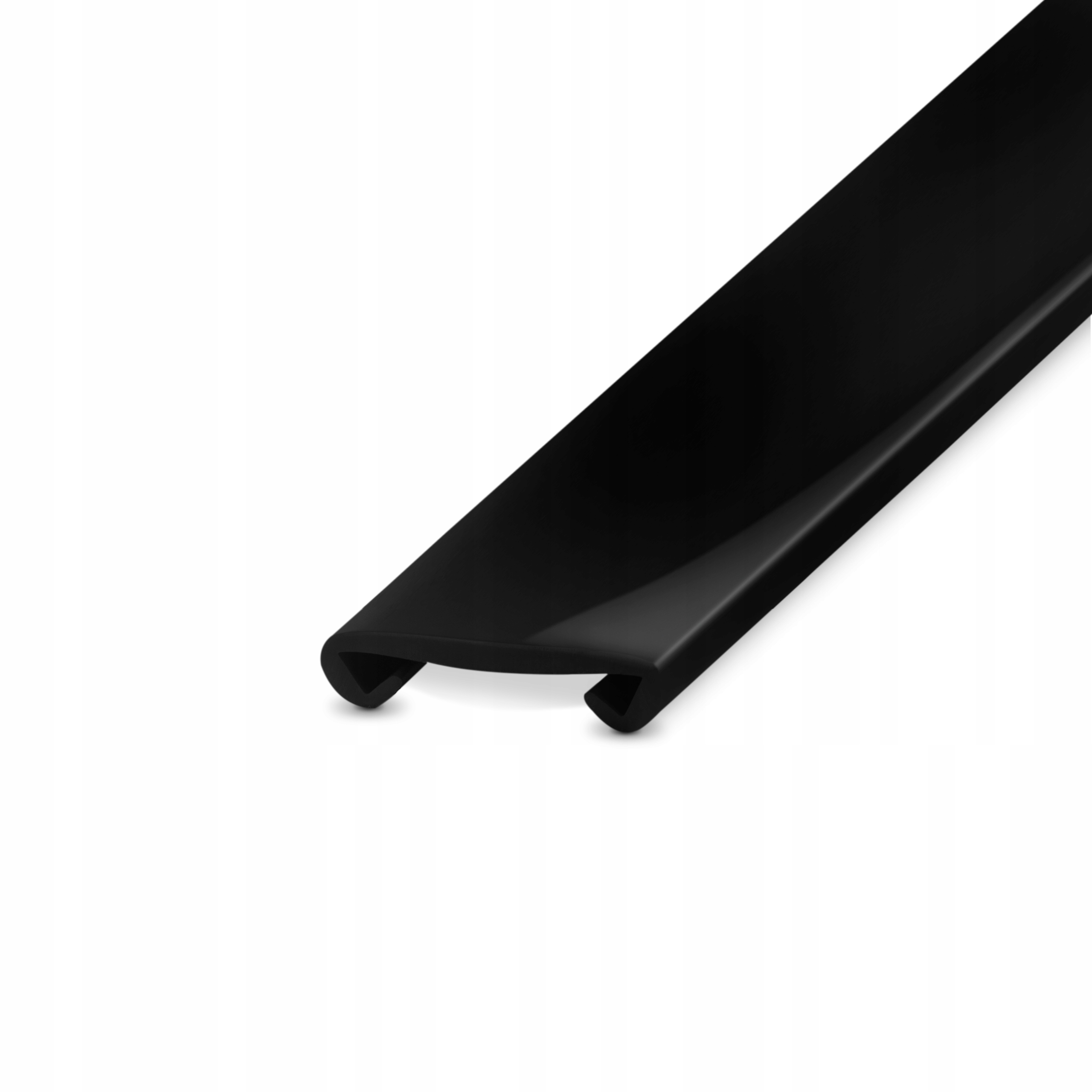 Zábradlová lišta Držák Pvc 40x8 mm Černá 5 m