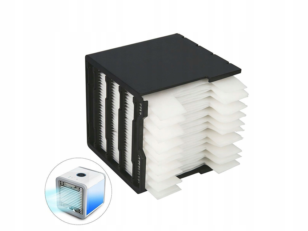 WENTYLATOR NA WODĘ PRZENOŚNY BIURKOWY STOŁOWY NAWILŻACZ MINI USB LED RGB Liczba poziomów prędkości 3