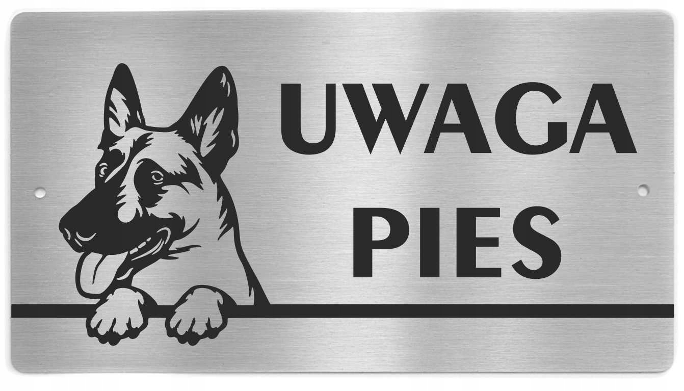 

Tabliczka Uwaga Pies Owczarek Belgijski Malinois