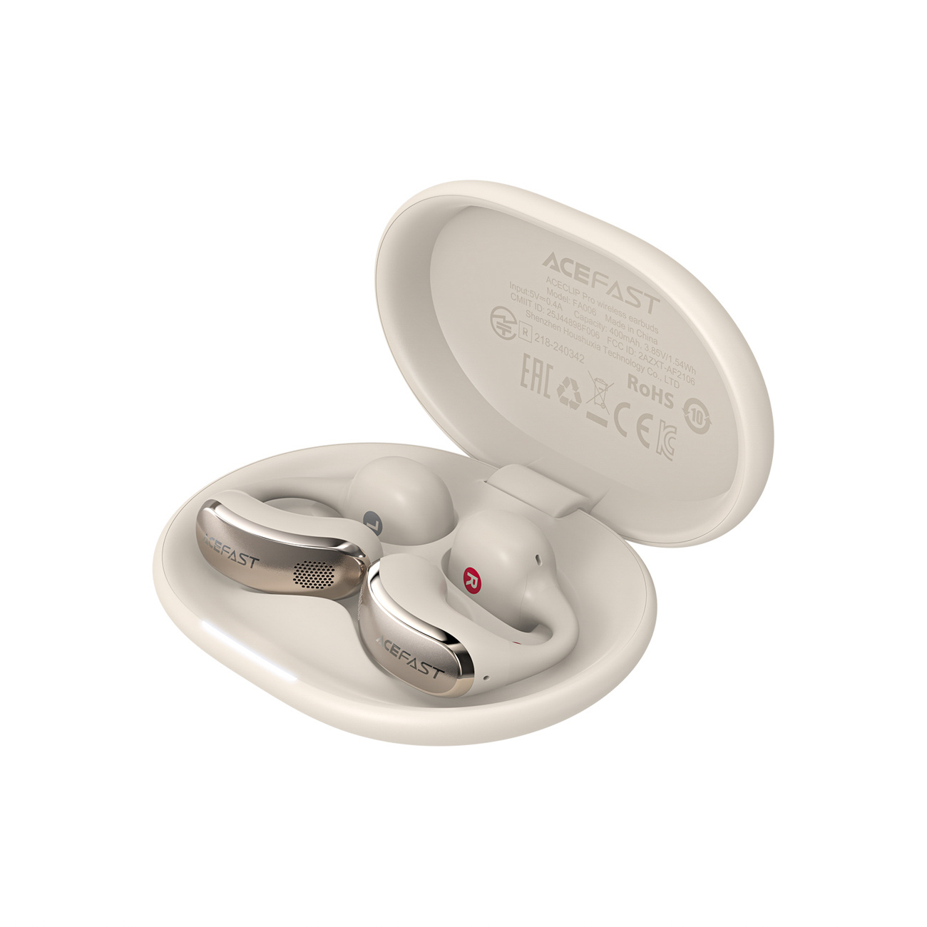 Acefast słuchawki FA006 Ows słuchawki 5.4, mikrofon 400 IP55, Usb-c złote