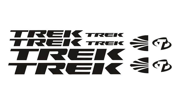 Zestaw naklejek Trek na rower naklejki