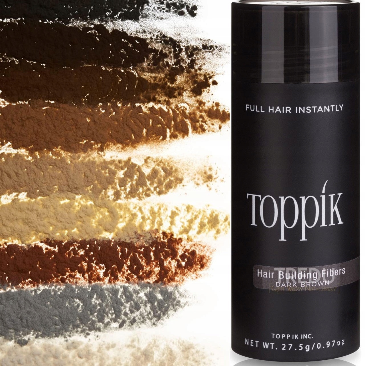 100% Originální Mikrovlákno Toppik 27.5 g Zahušťování vlků Distributor Pl