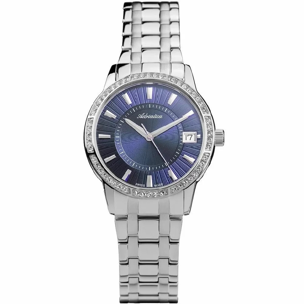 Dámské hodinky Adriatica na náramku A3602.5115QZ Swarovski Hodinky