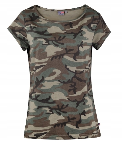 KOSZULKA DAMSKA MORO BAWEŁNIANA ZIELONE CAMO PROMOSTARS R. L Marka Promostars