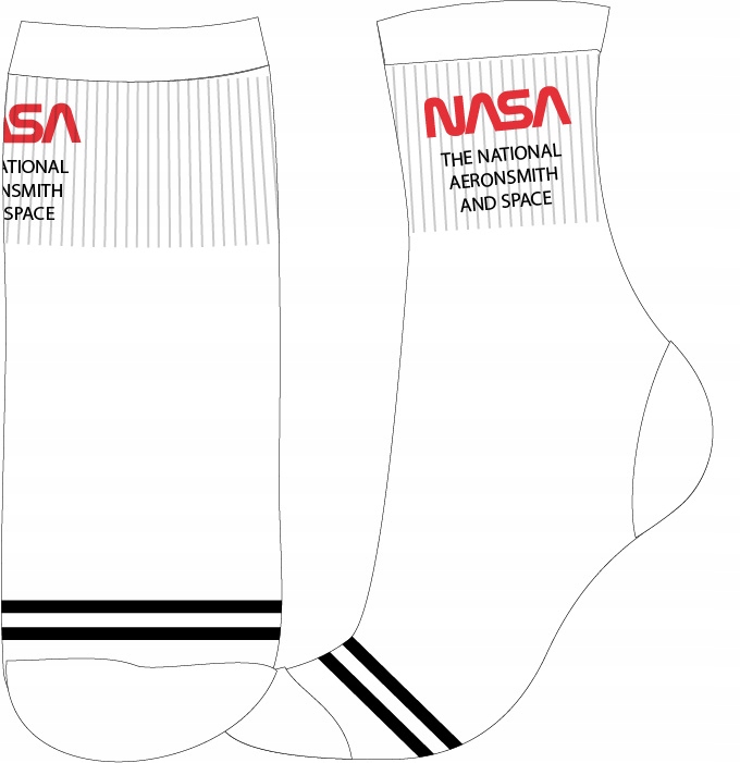 

Skarpetki Nasa 35/38 Białe