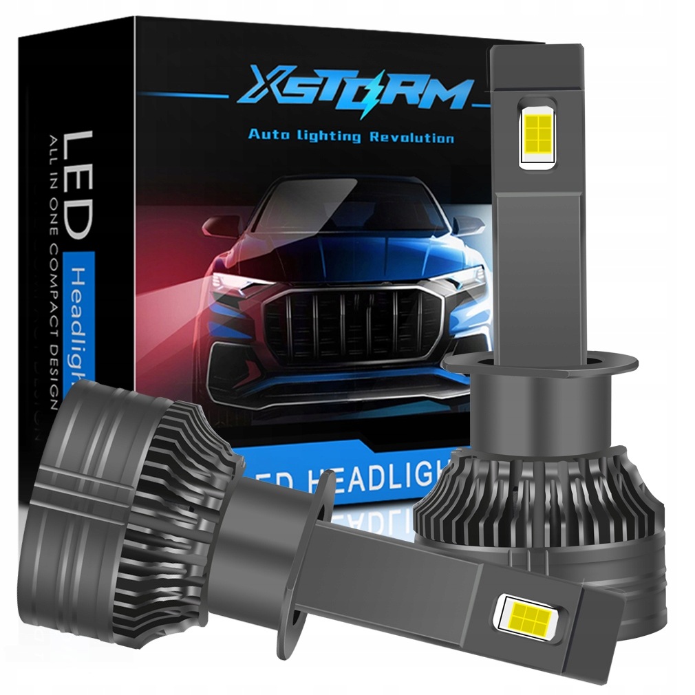 Led žárovky H1 Xstorm A10 120W 26000LM Silné Canbus sada.