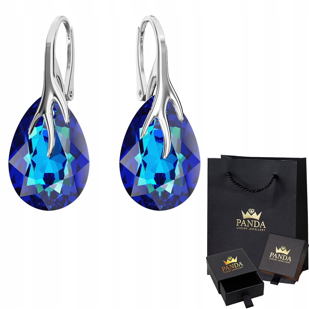 

Cudne Srebrne Kolczyki Pazury Swarovski Srebro 925