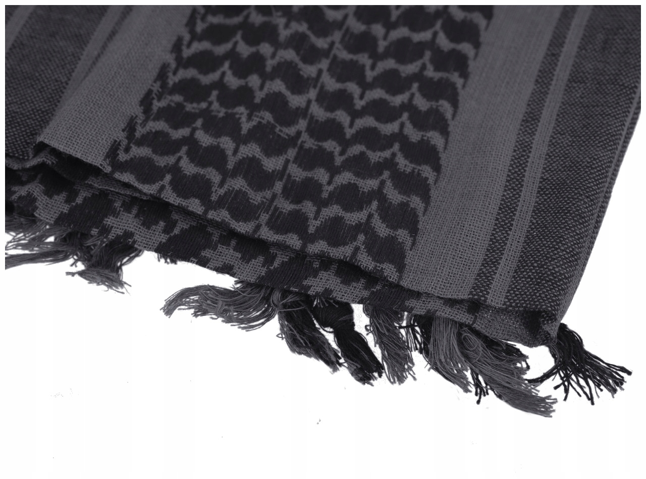 CHUSTA ARAFATKA OCHRONNA BANDAMA SHEMAGH DOMINATOR 100x100 GREY/BLACK Rozmiar uniwersalny