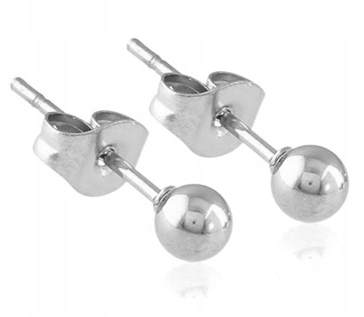 

Kolczyki Srebrne Kulki 4 mm Stal Chirurgiczna