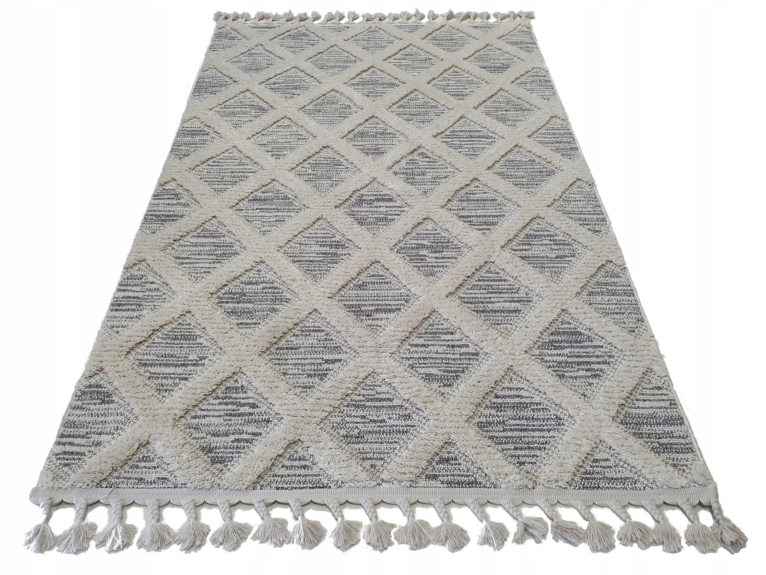 

Dywan Arezzo 3D Berber frędzle 60x110 Etno Boho