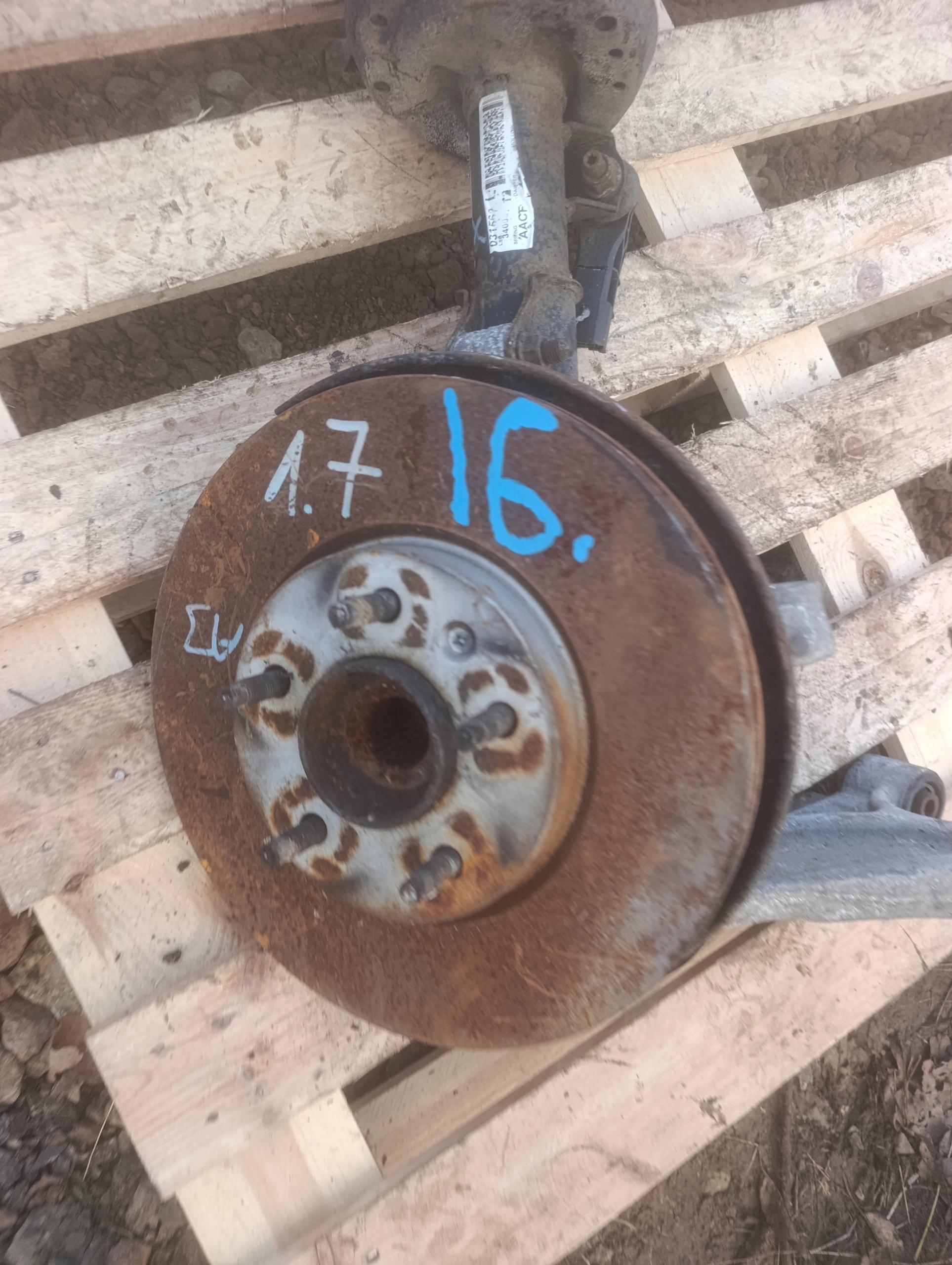 MACPHERSON shock absorber left front swing OPEL ASTRA J 1.7 13354020