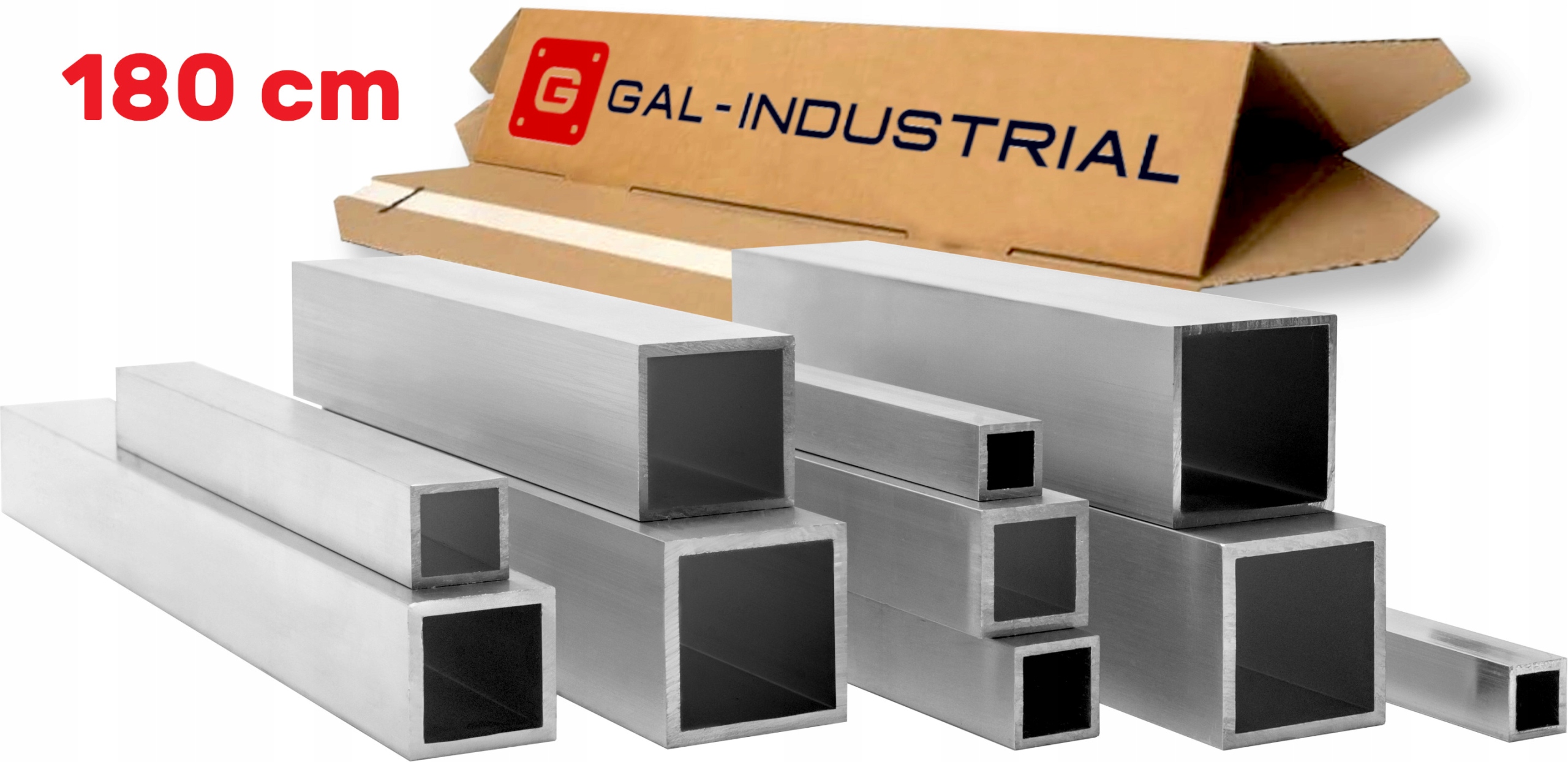 Čtvercový Aluminiový Profil 40x40x3 180 CM Uzavřený Profil Řezání