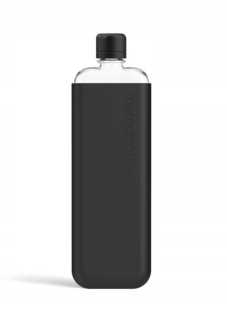 Originální eko láhev na vodu Memobottle Original Slim 450 ml černá