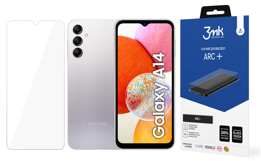 

3mk Arc+ Folia Fullscreen do Samsung Galaxy A14 5G