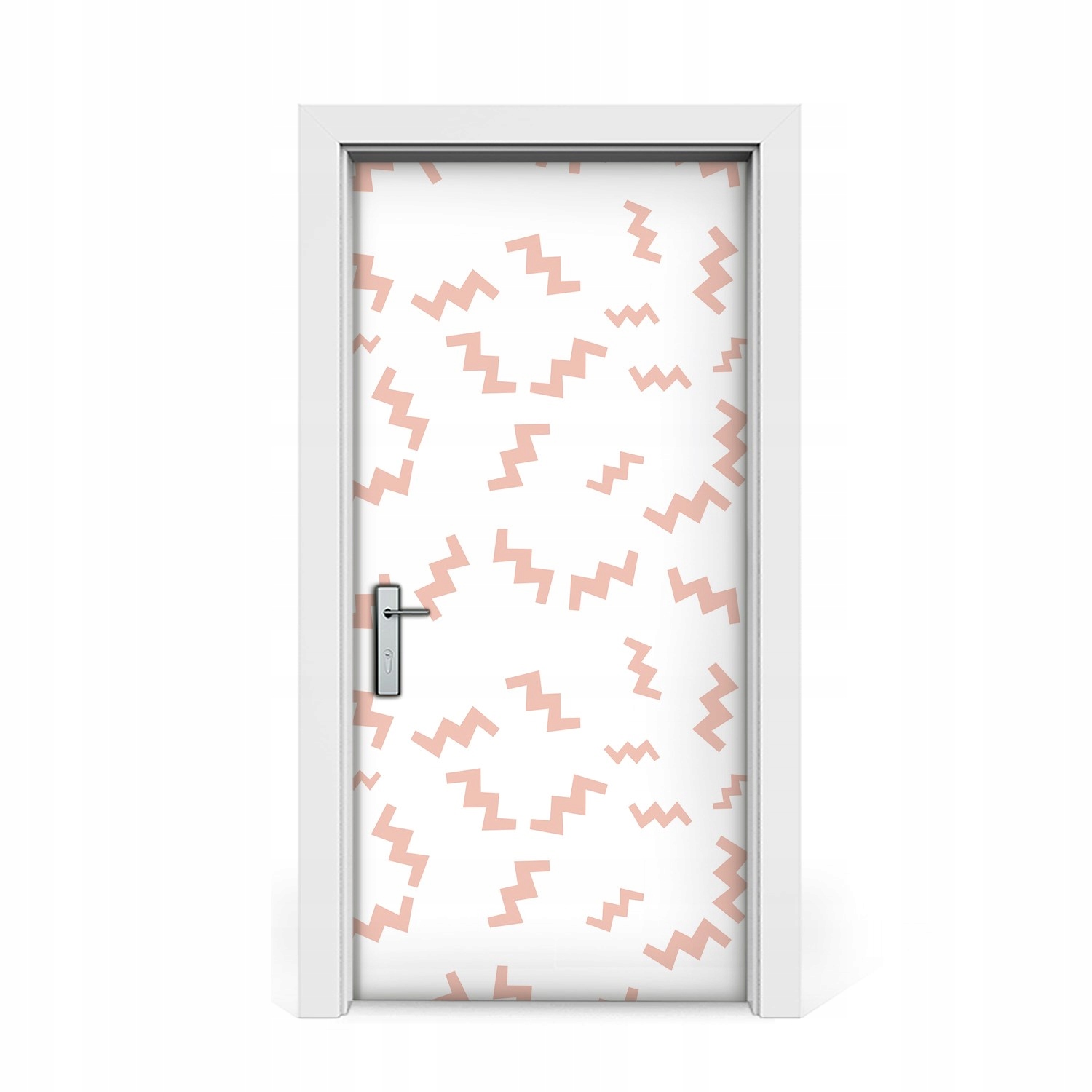 

Naklejka na drzwi okleina Retro Zygzaki 95x205