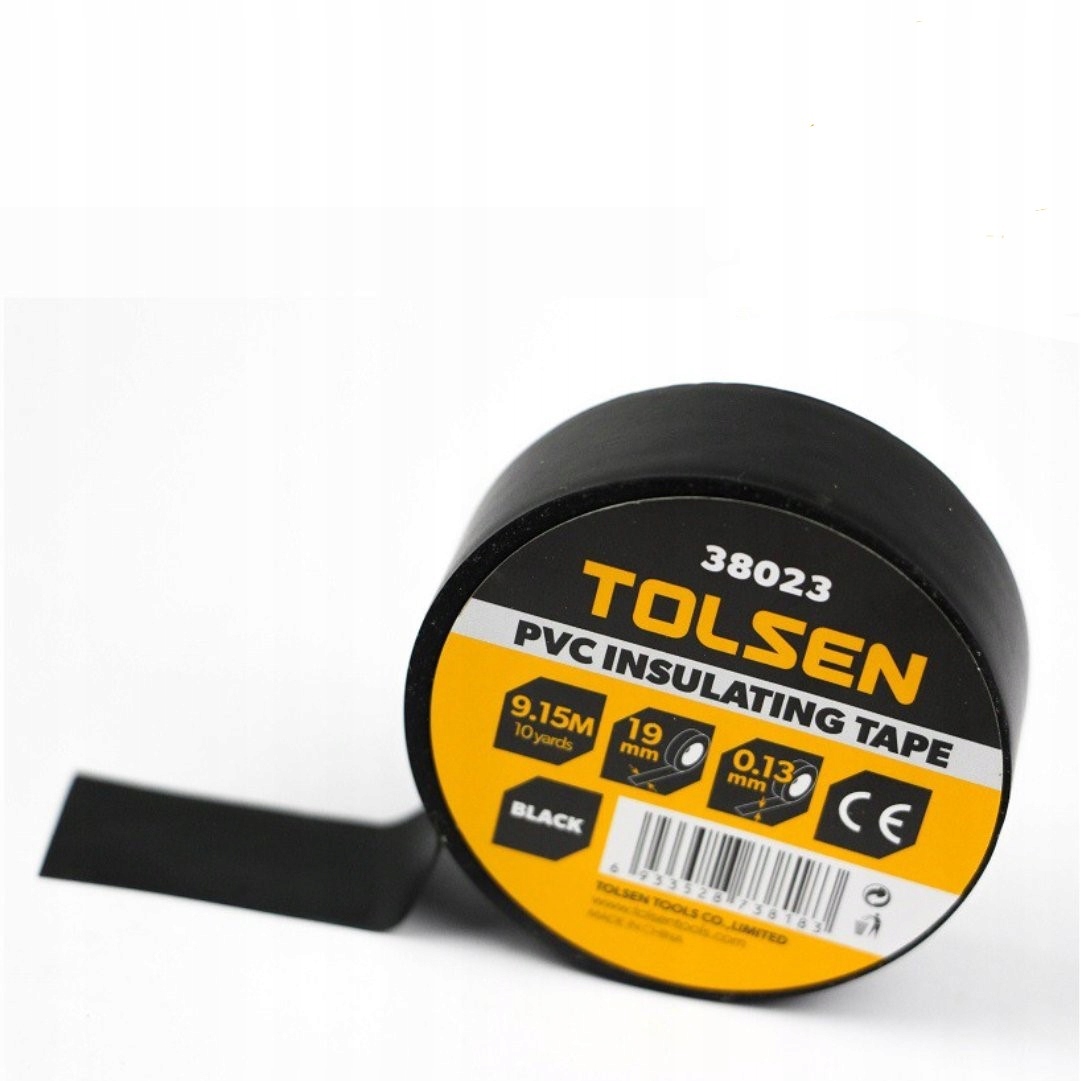 

Tolsen Taśma izolacyjna 19 mm X 9,15 m czarna