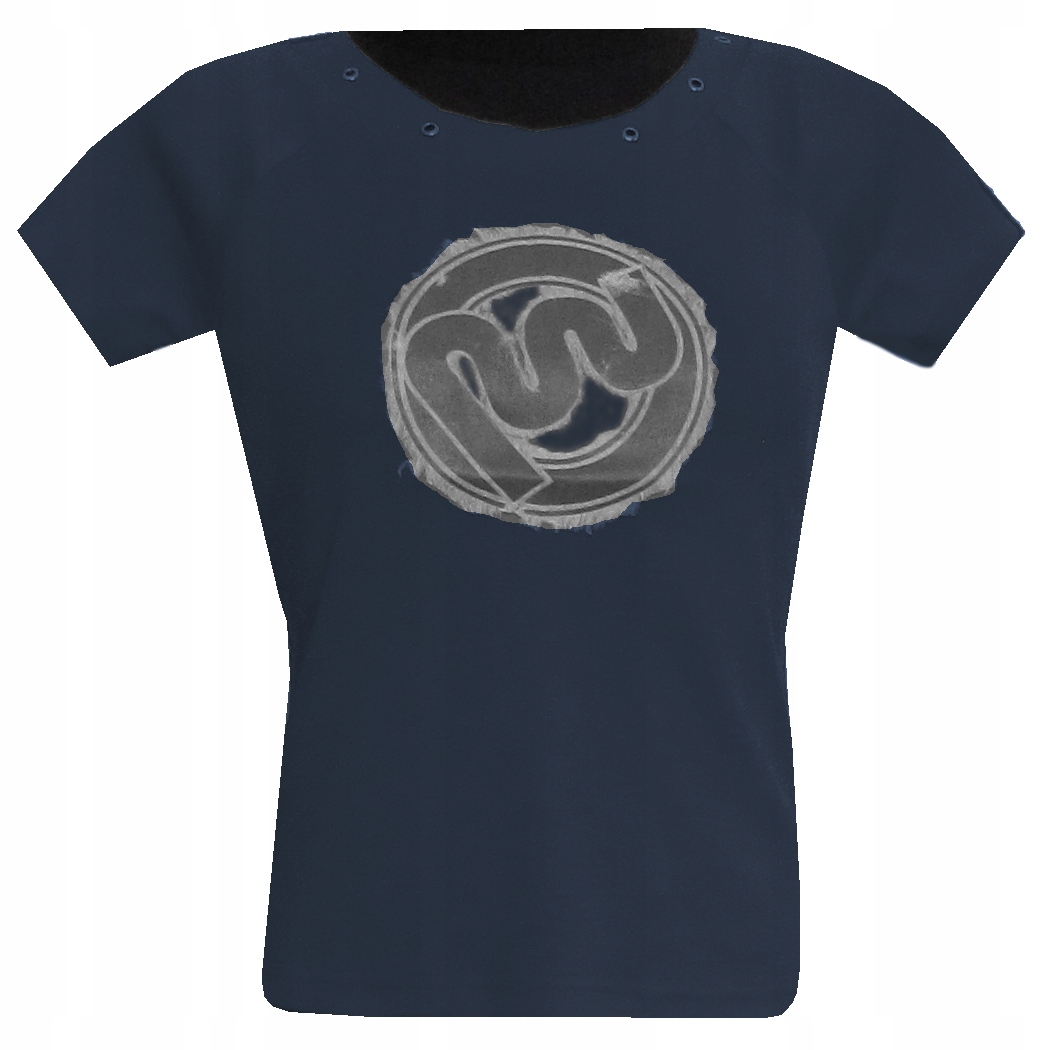 KOSZULKA BLUZKA DAMSKA T-SHIRT TOP GRANATOWA XXL