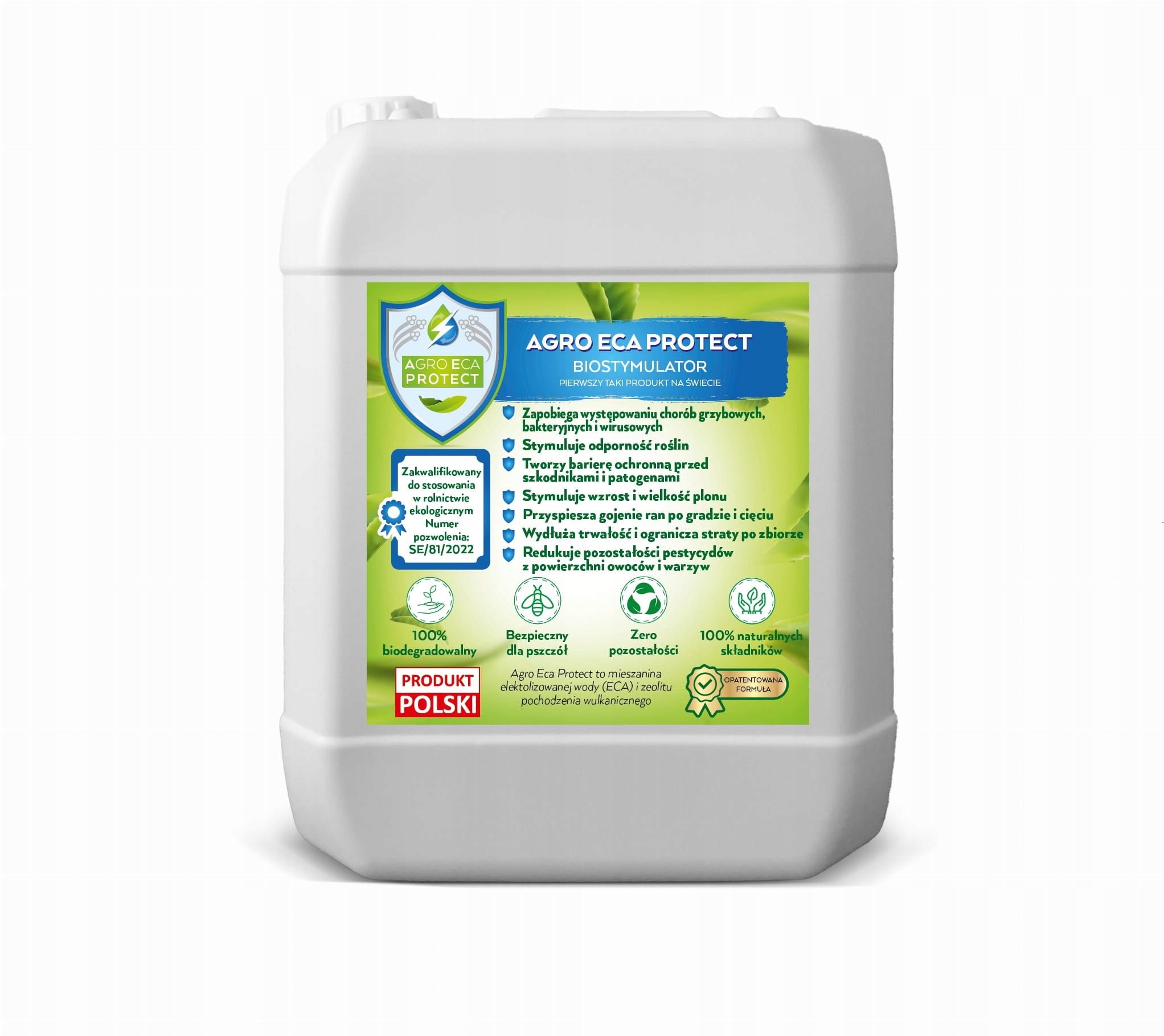 Agro Eca Protect koncentrát 5 L – biostimulátor schválený pro pěstování v ekologii