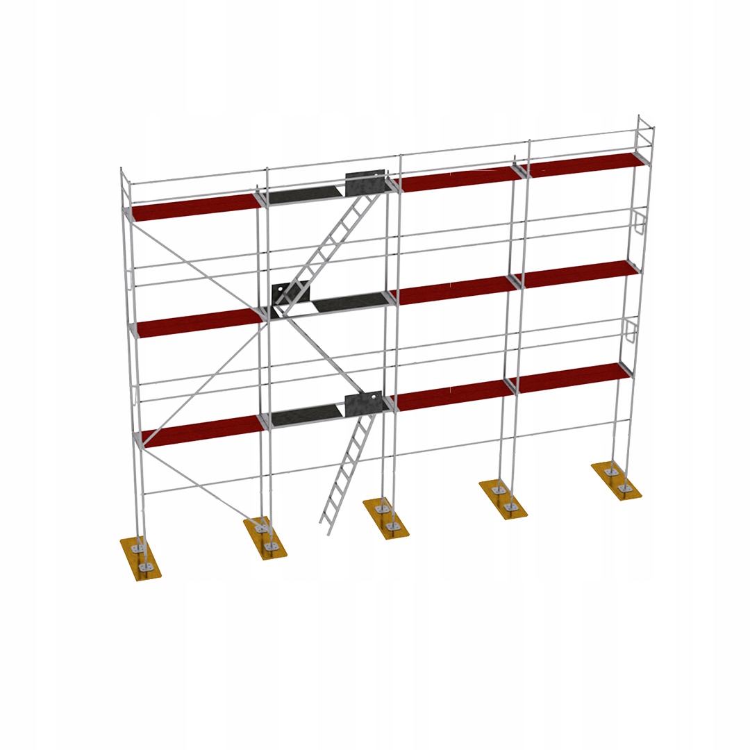 Rusztowanie ELEWACYJNE rusztowania DREWNO typ P70 Plettac 100m2 Zestaw