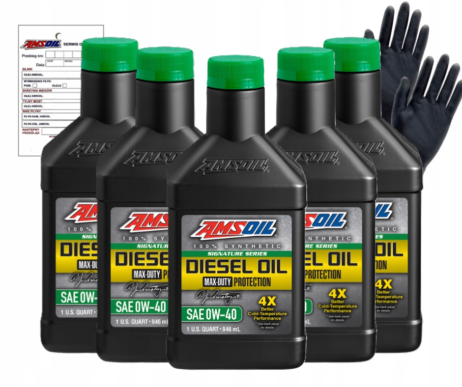 Motorový olej Signature Synthetic Diesel Oil 0W40, sada 5 ks