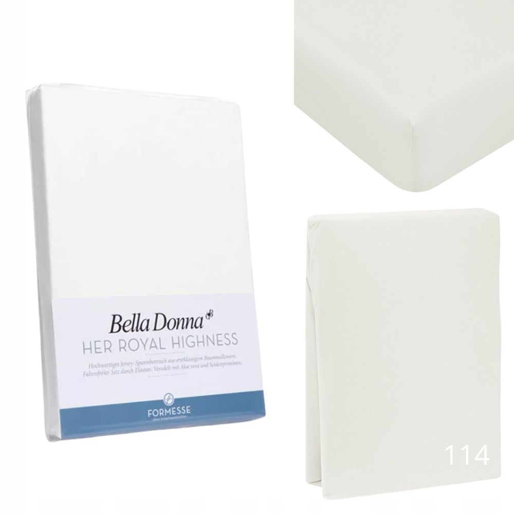 Prostěradlo Formesse Bella Donna Jersey 120x200 cm Off White 114