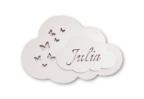 

Lampka nocna Led Chmurka motylki imieniem 3D